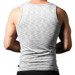 Andrew Christian Vibe Square Neck Tank Grey Medium