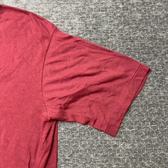 Dickies Authentic T Shirt Mens Large Burgundy Cotton Non Stretch Graphic Print