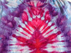 Tie Dye T-Shirt Hand Dyed Homemade Adult Unisex Size Medium Short Sleeve