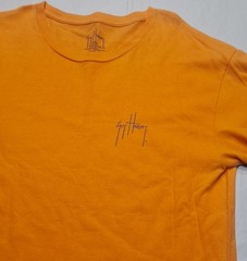 Guy Harvey T-Shirt Mens Ocean Sport Fishing Offshore Bluewater Medium Orange