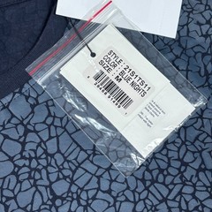 Eleven Paris Mens Blue Nights Cracked Graphic Abstract Print T-Shirt Size M