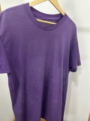 VTG 90s Paper Thin Plum Purple Burnout Worn Blank Bold T-Shirt Size XL