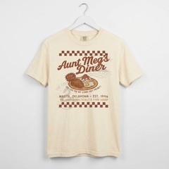 Aunt Meg’s Diner T-Shirt – Vintage 90s Movie Inspired Graphic Tee – Retro Wakita