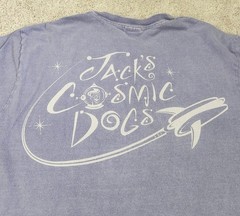 Jack’s Cosmic Dogs T Shirt Adult M Purple Astronaut Rocket Space Men’s Logo SC