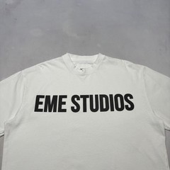 Eme Studios Camiseta Logo Cropped Boxy Tee Shirt Short Sleeve Streetwear Skater