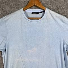 VINTAGE 90s DKNY T Shirt Mens Size Medium Sun Faded Elastic Waist Cotton Blend