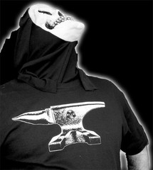Black Anvil Shirt (vintage retro industrial blacksmith acme cartoon iron steel)
