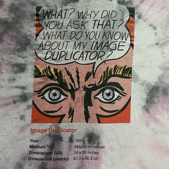 Uniqlo X Roy Lichtenstein T Shirt Mens XL Tie Dye Pop Art “Image Duplicator”