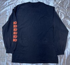 AC/DC Live Black Graphic Long Sleeve Tee – Lightning Stage Print Sz men’s large