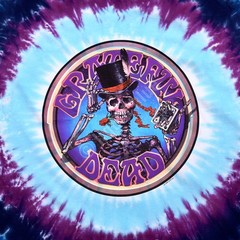 Grateful Dead Queen Of Spades Tie-Dye T-Shirt Liquid Blue
