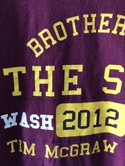 Tim McGraw Washington DC 2012 Tour T Shirt Official Merch Large Redskins DS