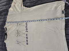 VTG Sean John Men’s 100% Cotton Ivory T-Shirt Dancing Bikini Girls Size XL ST45