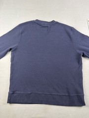 Iron & Resin Michigan Henley Shirt Fits XL Blue Thermal Waffle Knit Longsleeve