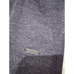 Hugo Boss Slim Fit Henley Shirt Mens Large Navy Blue Cotton Short Sleeve Knit