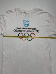 Vintage 1992 Barcelona Olympics Long Sleeve T-Shirt Philips Worldwide Sponsor M