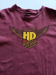 Vtg ’99 Harley Davidson Motorcycle Single Stitch Tee T-Shirt Sz XL Houston TX