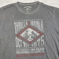 Muhammed Ali Shirt Men Large Boxer Fight Greatest Thrilla Manila Retro 70s Adult