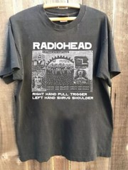 Radiohead Band 90s Graphic Short Sleeve Charcoal Unisex T shirt Men Women