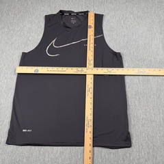 Nike Tank Top Mens 2XL Black Miler Singlet Dri-Fit Running Sleeveless Athletic