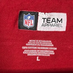 NFL Tampa Bay Buccaneers T Shirt Red Adult Size Large Short Sleeve T Shirt