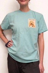 Custom Pet Portrait Stamp Comfort Tee Shirt Personalized Dog Cat