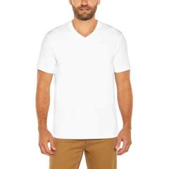 3 Pack Banana Republic Mens V Neck Premium Wash T-Shirts Fit – White – Small