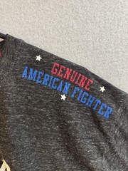 American Fighter by Affliction Men’s XL Gray Eagle Graphic T-Shirt Double Sided