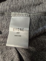 Rhone Reign Long Sleeve Shirt Large Gray Heathered Performance Crewneck Mens