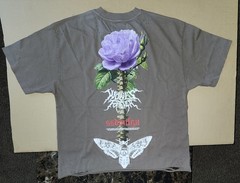 Darc Sport Mori Rose Distressed Grunge Tee In Mojave Brown Size M