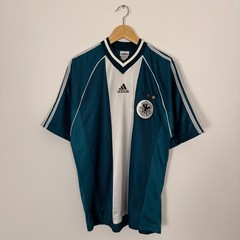 Vintage 90s Germany FIFA Adidas Soccer Football Sports Jersey Large Teal Blue