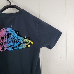 Converse Shirt Mens Medium Black Crew Neck Short Sleeve Graphic Stretch Pullover