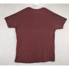 Prairie Mountain Mens Whiskey Row Tavern T Shirt XL Marled Burgundy Graphic Tee