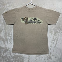 Crazy Shirts Hawaii Shirt Mens Medium Beige Lahaina Maui Surf Kona Coffee Dyed