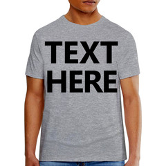 Hanes 5180 Men’s T-Shirt – Custom Print – Add Any Text – Personalized Tee