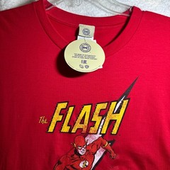 DC Comics The Flash T Shirt Mens Large Red Graphic Tee Superhero NWT Cotton