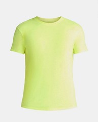 ATHLETIC WORKS Men’s 4XL (58-60) Cotton Active Tee Short Sleeve • Acid Yellow