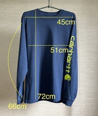 Carhartt Men’s Long Sleeve Crew Neck T-Shirt TK0231-M Size S