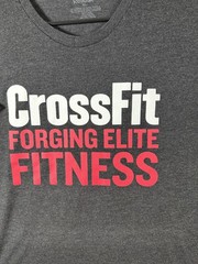 Reebok CrossFit Shirt Mens XL Gray Forging Elite Fitness Graphic Tee Gym