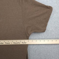 Ariat Shirt Mens XL Brown Short Sleeve Mountain Logo Heathered Tee Buckle