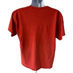 The Rock Dwayne Johnson WWE Shirt Men Large Red Short Sleeve Face Profile