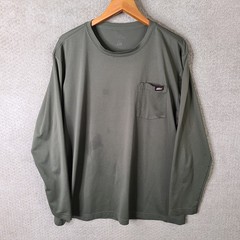 Dickies Shirt Mens XL Olive Green Long Sleeve Performance Pocket Workwear