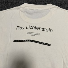 Vintage Roy Lichtenstein Guggenheim Museum Shirt XL Grrrrrrr Dog Pop Art 90s
