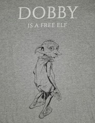Harry Potter Movie T-Shirt DOBBY Is a Free Elf Vtg Platform 9 3/4 Mens NEW XL