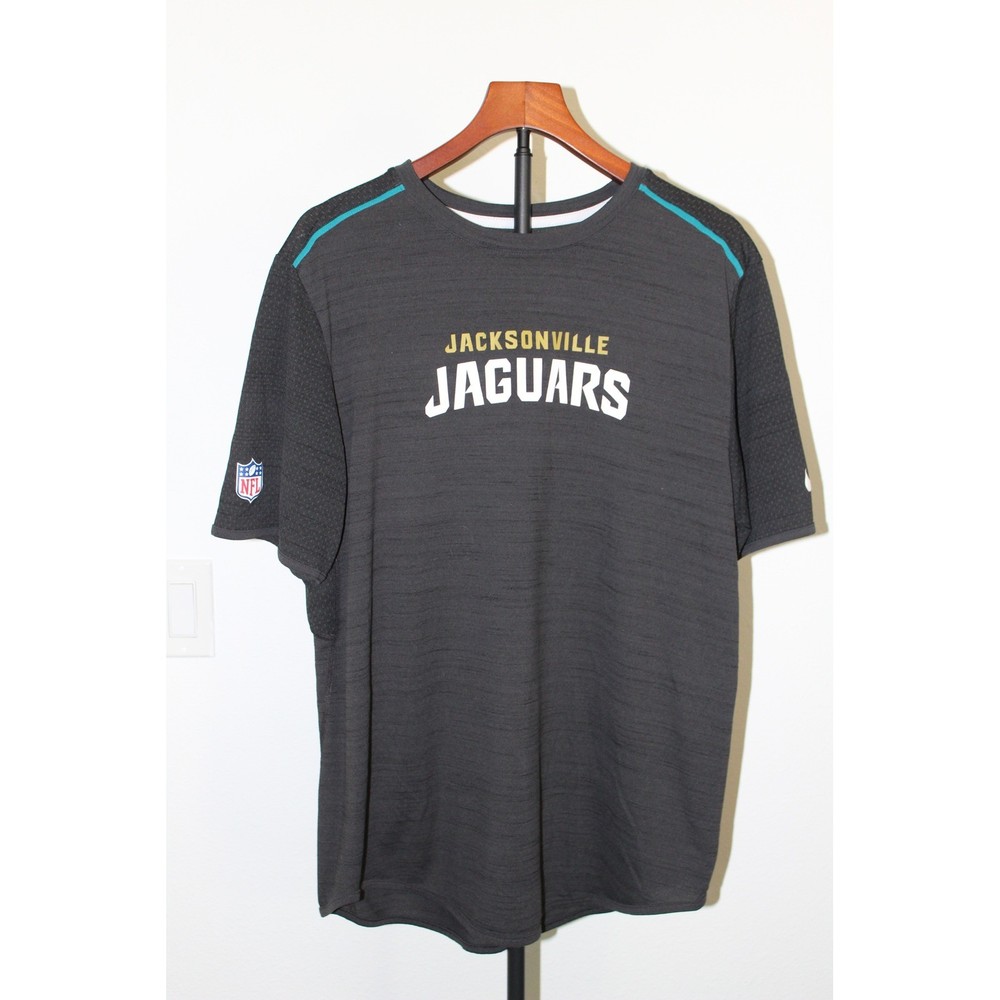 Nike Jacksonville Jaguars NFL On Field Dri-FIT Shirt Mens Large Black Heather