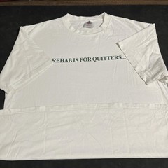 Vintage Rehab Is For Quitters Vatican Bar Crawl Shirt Men Fashion Victim XL 90s