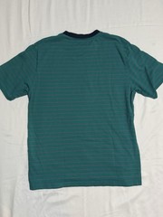 PALACE MEN’S LARGE PETIT STRIPE 220 SS T-SHIRT TEAL & PINK (Fall/Winter 2017)
