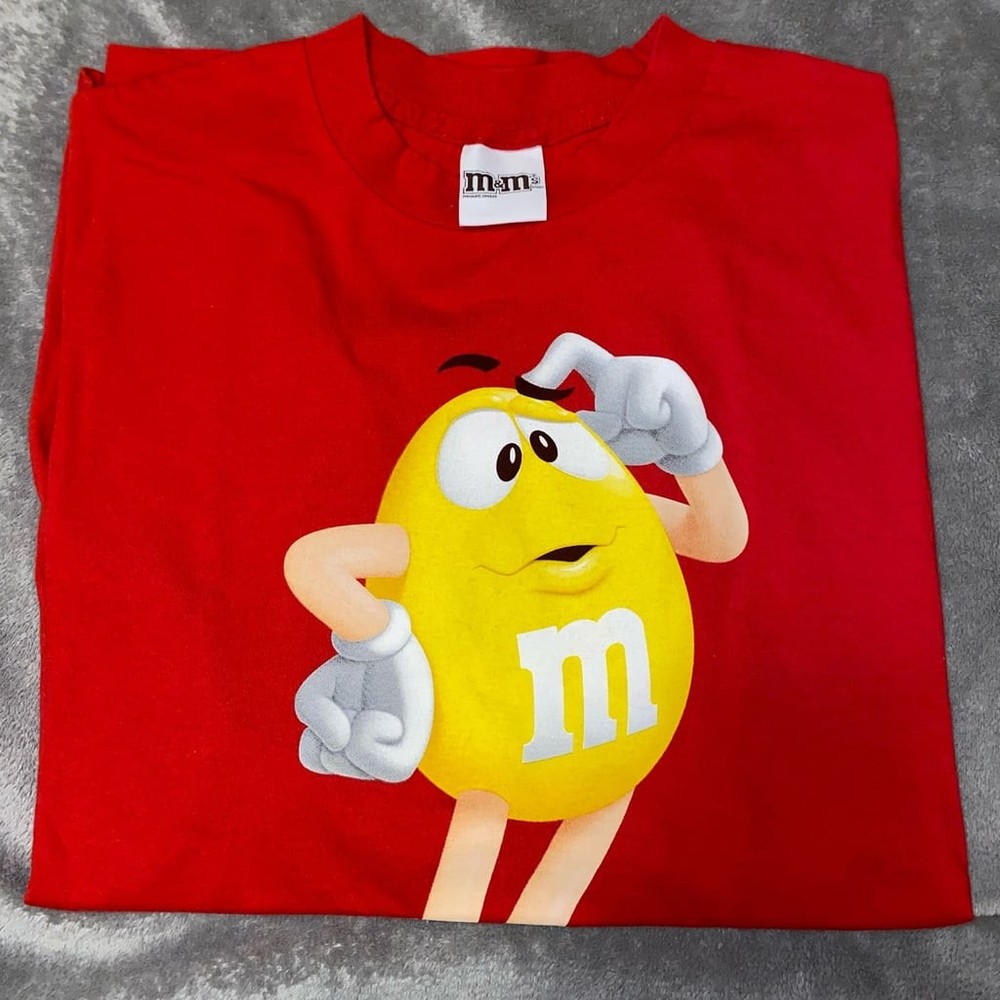 M&M’s Yellow Character Graphic T-Shirt Red 2011