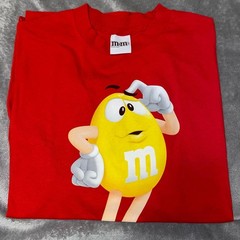 M&M’s Yellow Character Graphic T-Shirt Red 2011