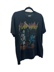 STARS WARS comic GRAPHIC men’s Large Black Tee SHIRT Mad Engine Cotton
