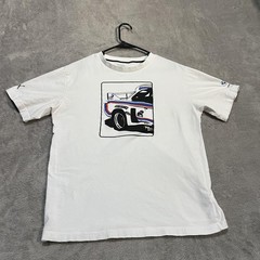 Puma BMW Motorsport Shirt Mens Medium White Race Car Racing Graphic Tee T-Shirt